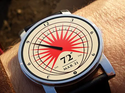 Android Wear 24 Hour Watch 24 android hour smartwatch sun time watch wear wearable