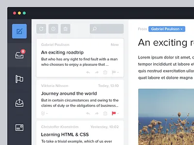 Mail app.. for fun app budicon desktop email flat mac mail photoshop ui ux web