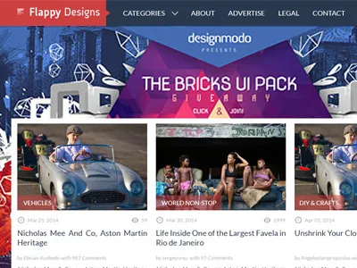 Flappy Design - Social Share WordPress Theme creativity design logo design social bookmarking social share template web design web layout website website design website template wordpress theme