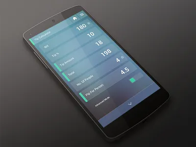 Percentage Calculator android app calculator flat interaction nexus omni omnicalculator percentage ui ux