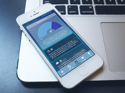 Mashable Travel Hackathon airline airplane flying hackathon meter notifications plane travel turbulence ui ux vacation