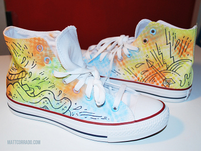 Converse X Nordstrom Pop-In chucks converse custom drawing illustration nordstrom