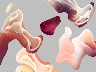 Grace abstract art digital vector