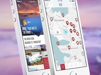 Feeltrip 5s app facebook flat iceland iphone mobile photo travel twitter ui ux