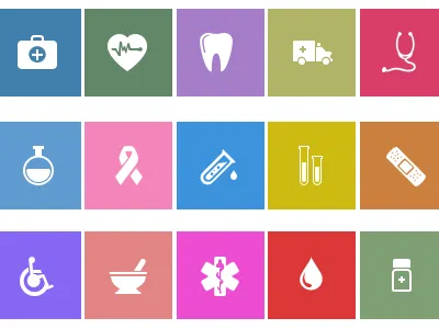 Medical Icon Pack doctor flat health hospital icon medical tooth