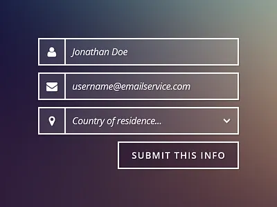 Stroke Form Elements (1) button elements form free input psd stroke transparent ui