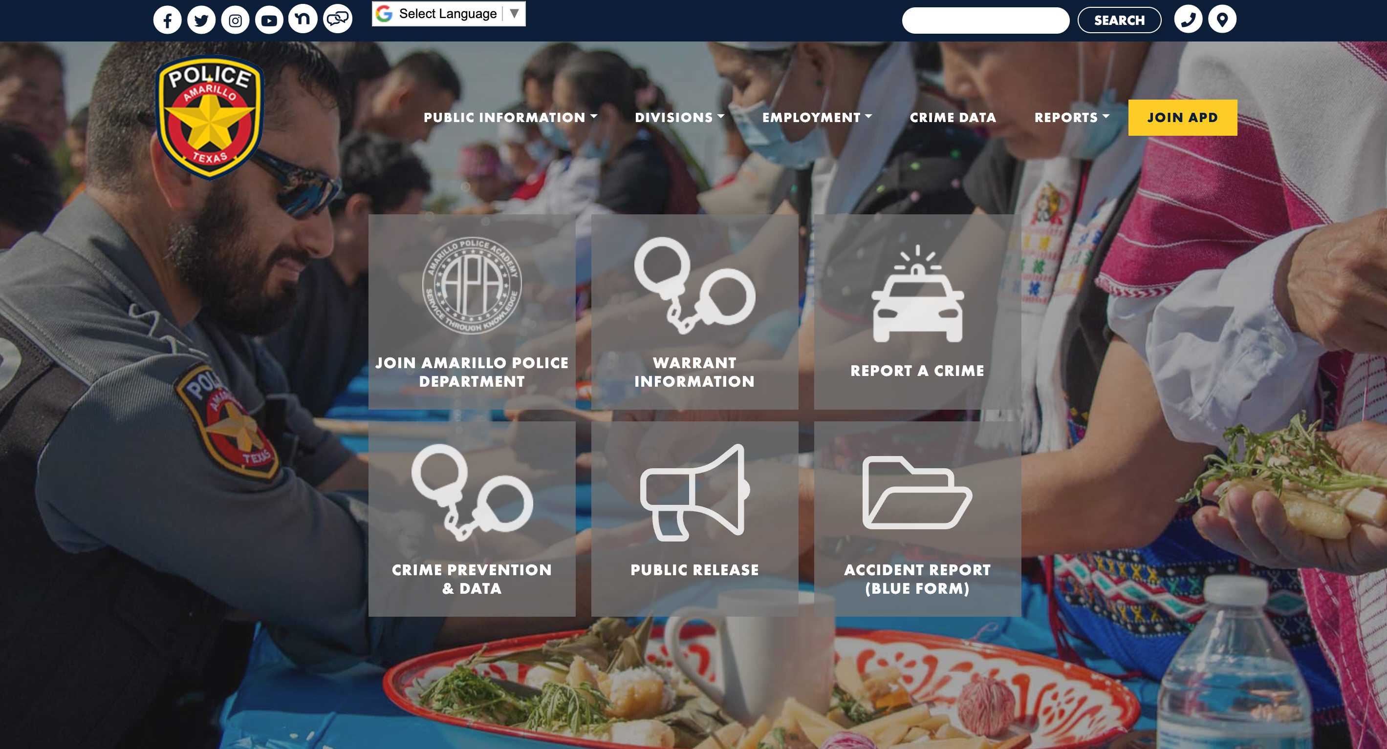 Amarillo Police Department Website branding design ui ux web design