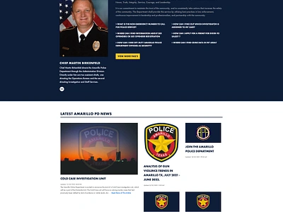 Amarillo Police Department Website branding design ui ux web design