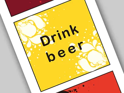 Just Drink drink poster psd ui ux water