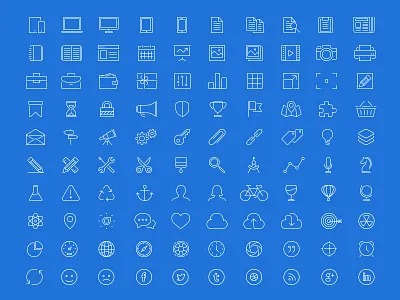 100 FREE Line Style Icons business free freebie glyph icon set icons ios7 line set stroke vector