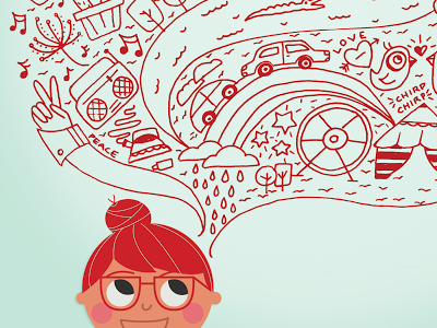 Imagination Day hand drawn illustration imagination kids target