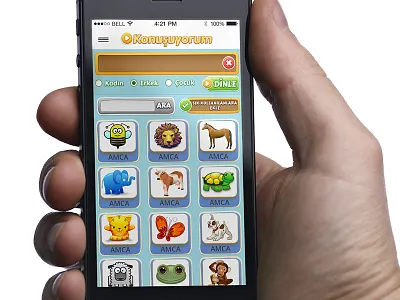 Konusuyorum iPhone App UI app application child children childs gui interface ios iphone talk talking ui