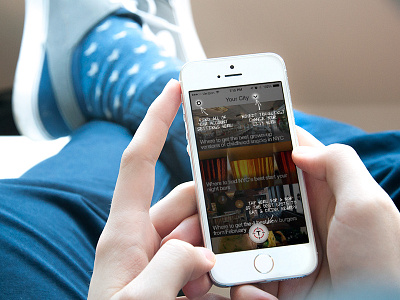 Thrillist App Tutorial app dark ios iphone overlay thrillist tutorial