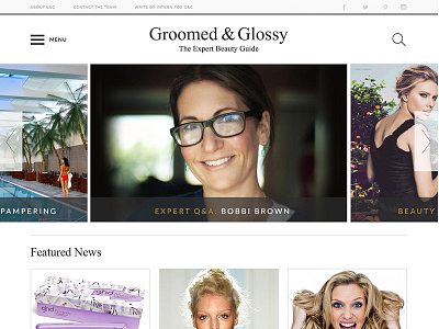 Groomed & Glossy Home beauty blog concept editorial groomed glossy magazine