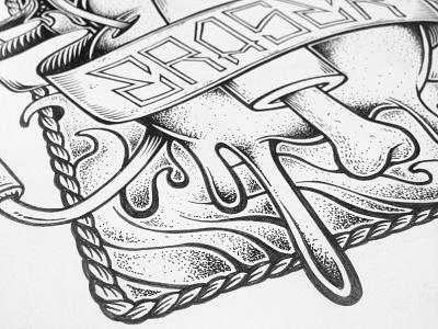 Eraser - Pen and Ink black and white draw drawing hand drawn illustration ink pen and ink stippling