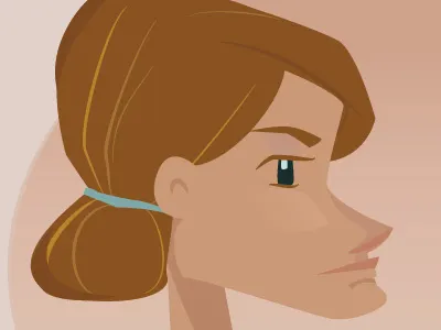 The Ill Tempered Sister character illustration vector