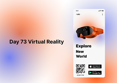 <100 day challenge> Day 73 Virtual Reality 100daychallenge dailyui design ui ux