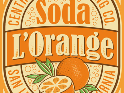 Soda L'Orange soda vintage