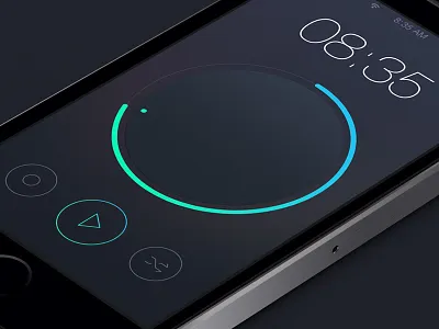 AlarmUI alarm betraydan clean dark flat gradient minimal ui