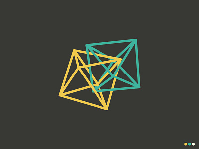 III: Octaedro art geometry icon illustration