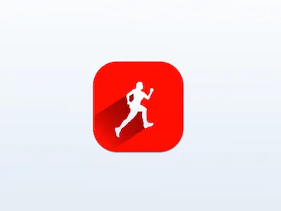 ReDesign icon for Runkeeper appstore icon red runkeeper sketch sketchapp