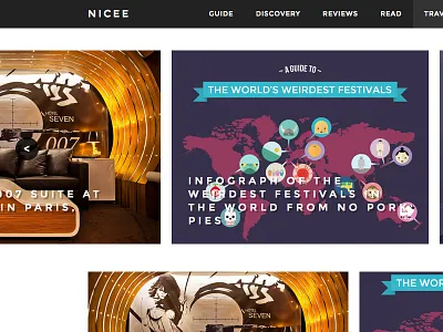 Nicee Mockup blog blogging grid icon icons masonry minimal slider sqsp squarespace typography