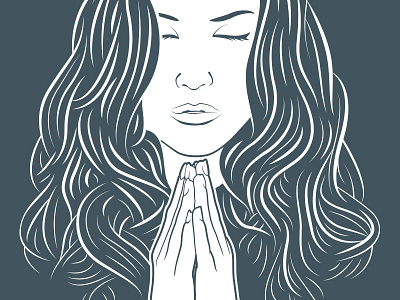 Vector Practice iconic illustration vector woman