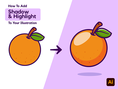 #CatalystTutorial Shadow and Highlight Tips🍊✒️ 2d design coloring food fruit highlight how to make icon illustration learning logo orange shading shadow sketch step by step tutorial