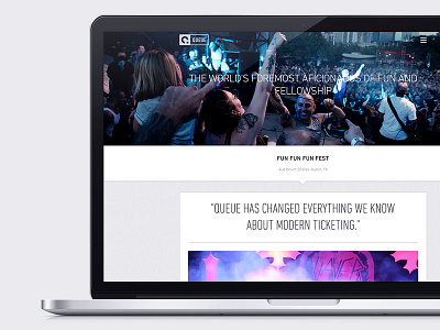Queue Case Study mobile music venues pr queue responsive design ticketing