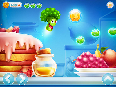 Ios Game arcade character coin fruit game glass gold honey ios ipad iphone sketch
