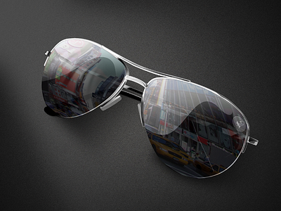 Always the Sun 3d badass chrome effect glass photoshop reflect skill sun sunglass sunglasses swag
