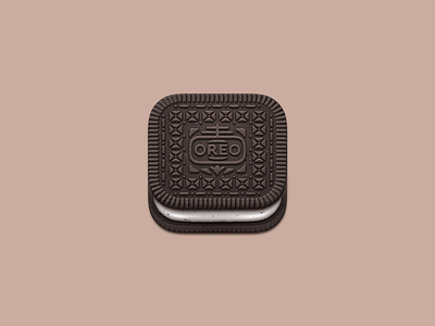 Oreo App Icon app cookie icon ios oreo photorealistic snack texture