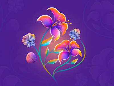 Flowers 2d abstract adobe adobe illustration adobe photoshop art artwork clean colorful creative design digital art flat graphic design illustration minimal modern photoshop simple vector