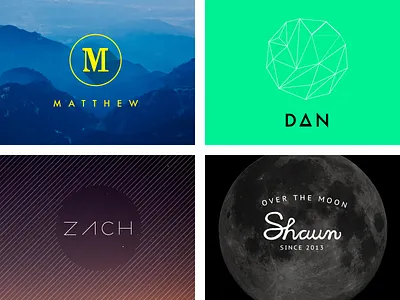 Team Member Identities branding identity logos personal identity team