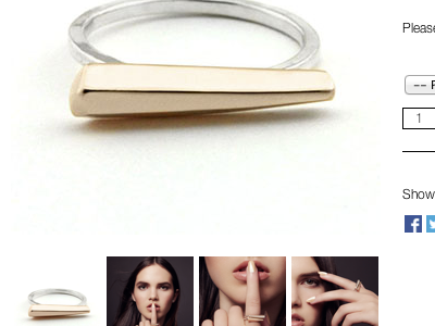Upper Metal Class - Product clean e commerce product page shop simple web design white