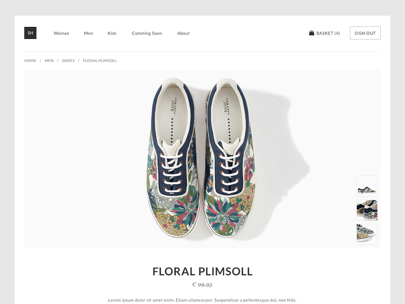 Product details cart ecommerce fashion interface photography product details shop store ui ux webdesign website