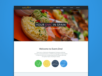 Event.One website events responsive web design