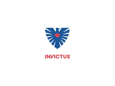 Invictus alexander alexwende animal bird branding crown eagle logo logodesign mark racing shield