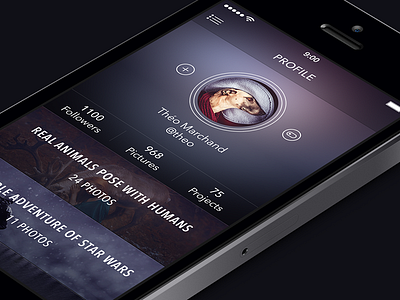 Profile Screen [ewebdesign.com] app ewebdesign icon ios7 ipad iphone profile