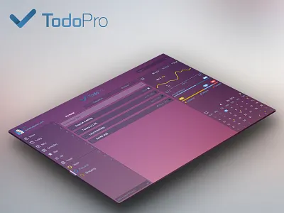 TodoPro app flat gtd infographics list mac os todo ui ux