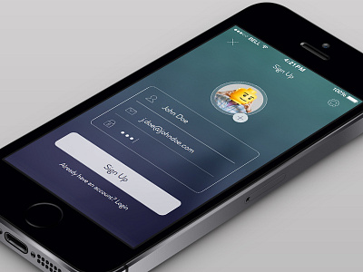 Sign Up Sketch app app ui form free freebie ios 7 sign up sign up app sketch sketch app ui ux