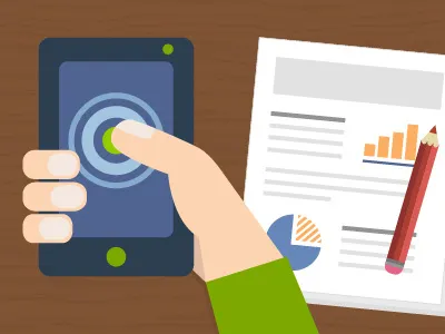 Mobile Marketing Services Illustration branding flat design illustration marketing mobile mobile marketing phone services stats strategy vector website