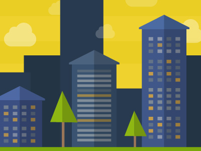 Enterprise SEO Illustration branding city enterprise flat design graph illustration illustrator seo stats vector website