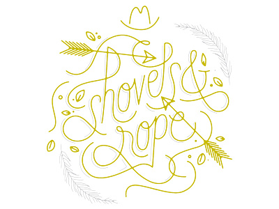 Shovels & Rope band lettering poster poster design