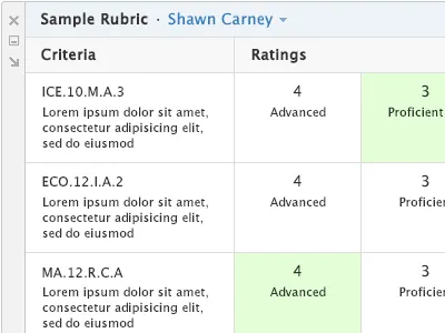 Grading Rubrics rubrics schoology web