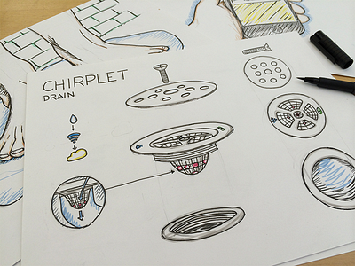 Chriplet college design strategy graduate innovation mba pen pencil prototype sketches sustainability