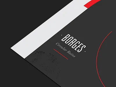 Borges Poster 18x24 abstract art borges circularruins fun illustration jorgeluisborges poster shortstory