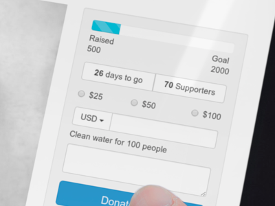 Milaap Fundraiser page bootstrap css design html