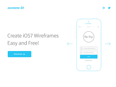 Awesome UX Kit 1.0, Now Available - FREE ai download flat kit prototyping psd tool ui ux website wireframes