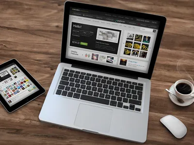 Laptop Mock-Up apple black business cinema display clean clean design design desktop imac laptop mac mac pro